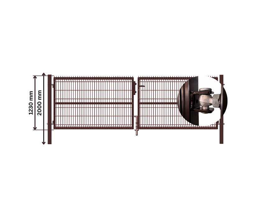 Vartai 400 cm x 123 cm, RUDI